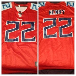 New Red Henry Titans Jersey